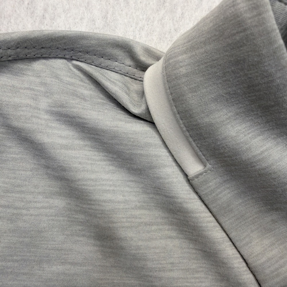 Cole Haan Founders Polo Shirt Mens Medium Grey Space Dye Tipped CHMPOLO_04 NWT - Picture 10 of 14